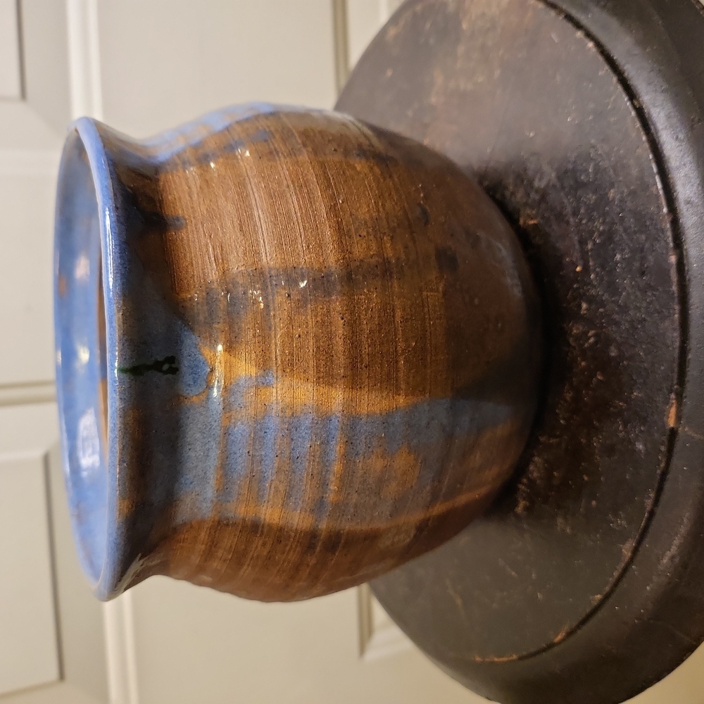 Mid Century Modern Studio Pottery Ceramic Hand Thrown Bowl Signed 1971 - Picture 2 of 8